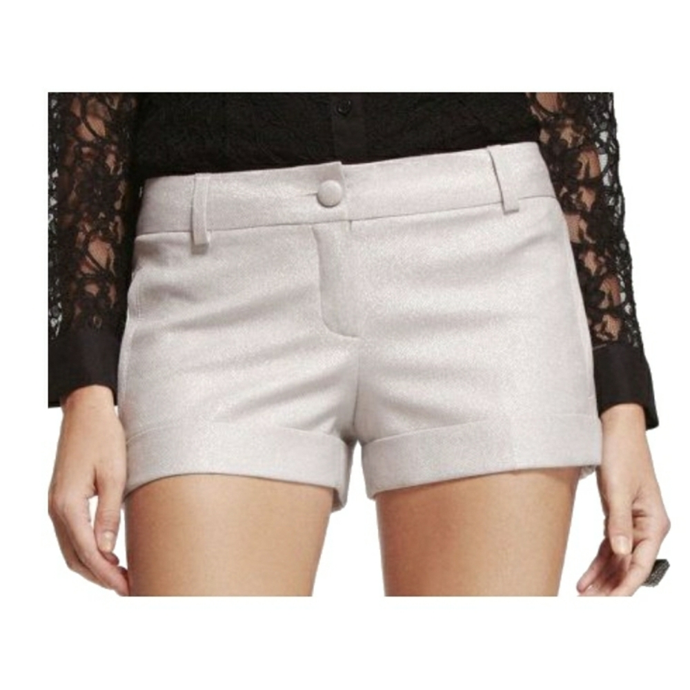 Express Silver Shorts Sz 00